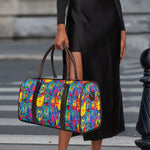 Abstract Psychedelic Print Duffle Bag