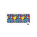 Abstract Psychedelic Print Extended Mouse Pad