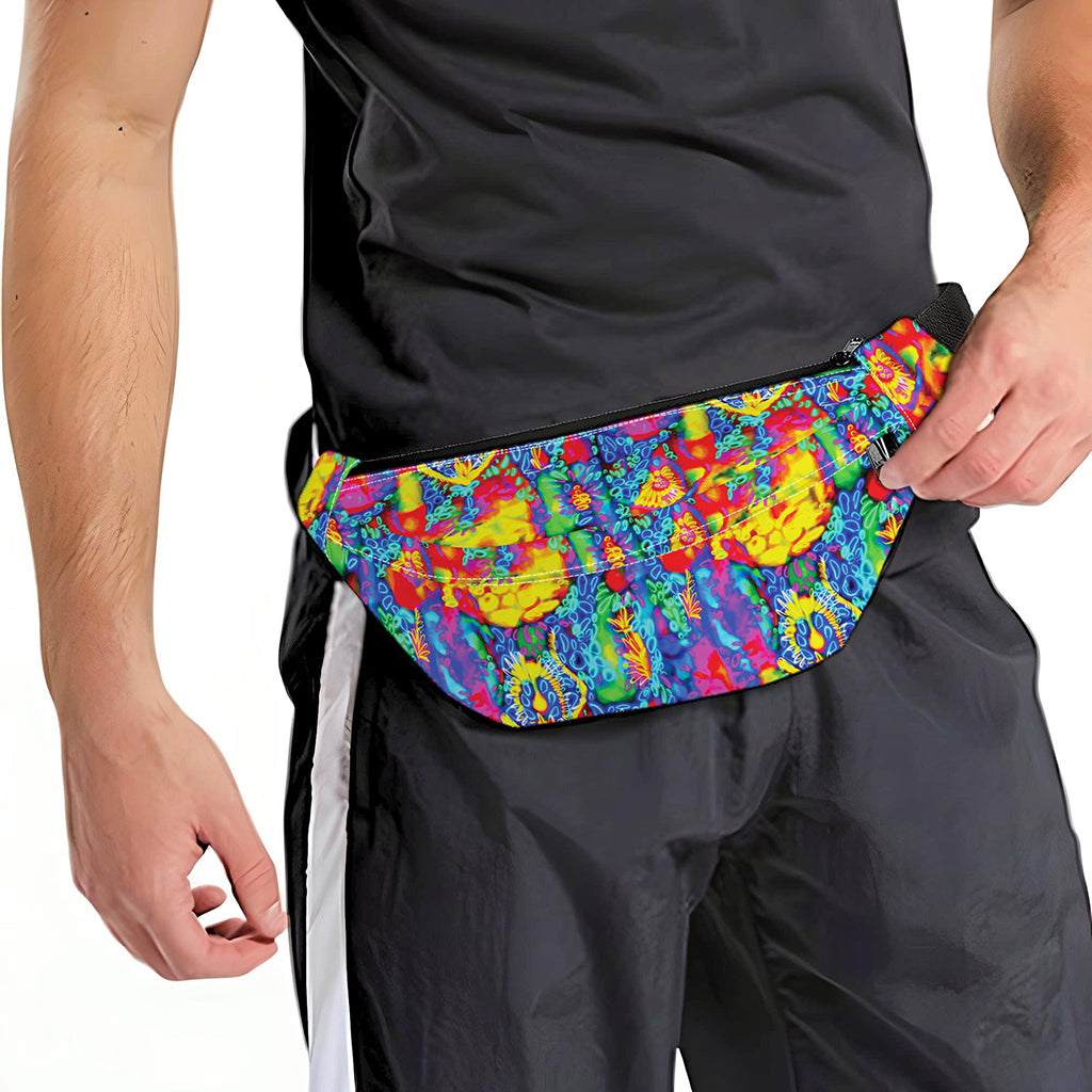 Abstract Psychedelic Print Fanny Pack