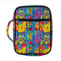Abstract Psychedelic Print Front Pocket Bible Bag