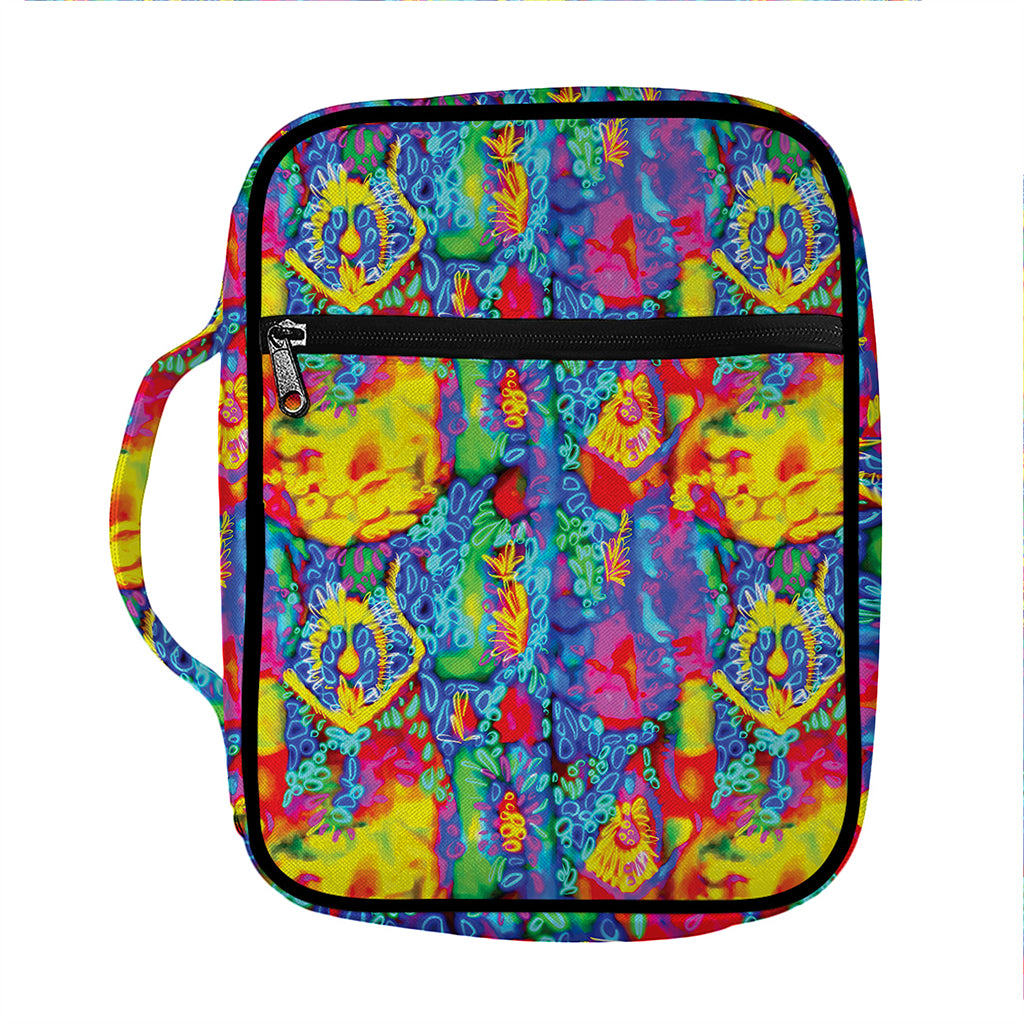 Abstract Psychedelic Print Front Pocket Bible Bag