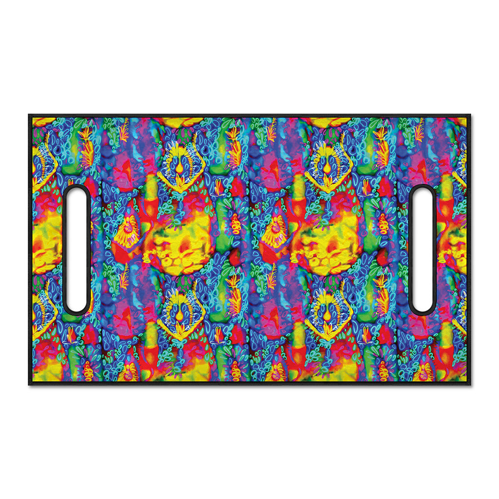 Abstract Psychedelic Print Golf Cart Seat Cover