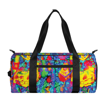 Abstract Psychedelic Print Gym Bag