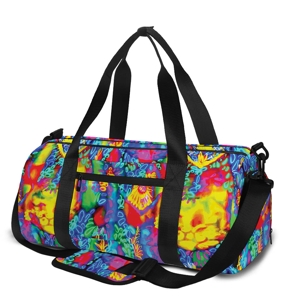 Abstract Psychedelic Print Gym Bag