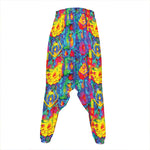 Abstract Psychedelic Print Hammer Pants