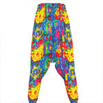 Abstract Psychedelic Print Hammer Pants