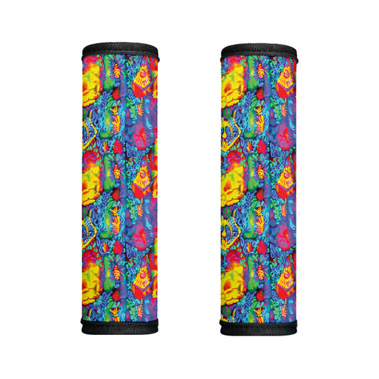 Abstract Psychedelic Print Handle Covers