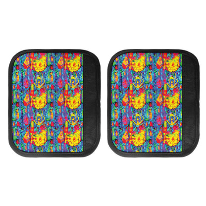 Abstract Psychedelic Print Handle Covers