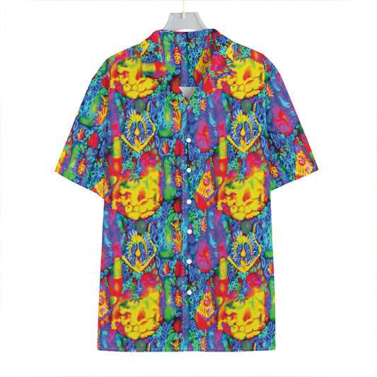 Abstract Psychedelic Print Hawaiian Shirt