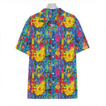 Abstract Psychedelic Print Hawaiian Shirt