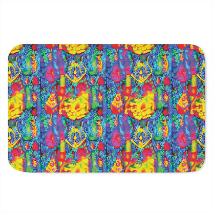 Abstract Psychedelic Print Indoor Door Mat