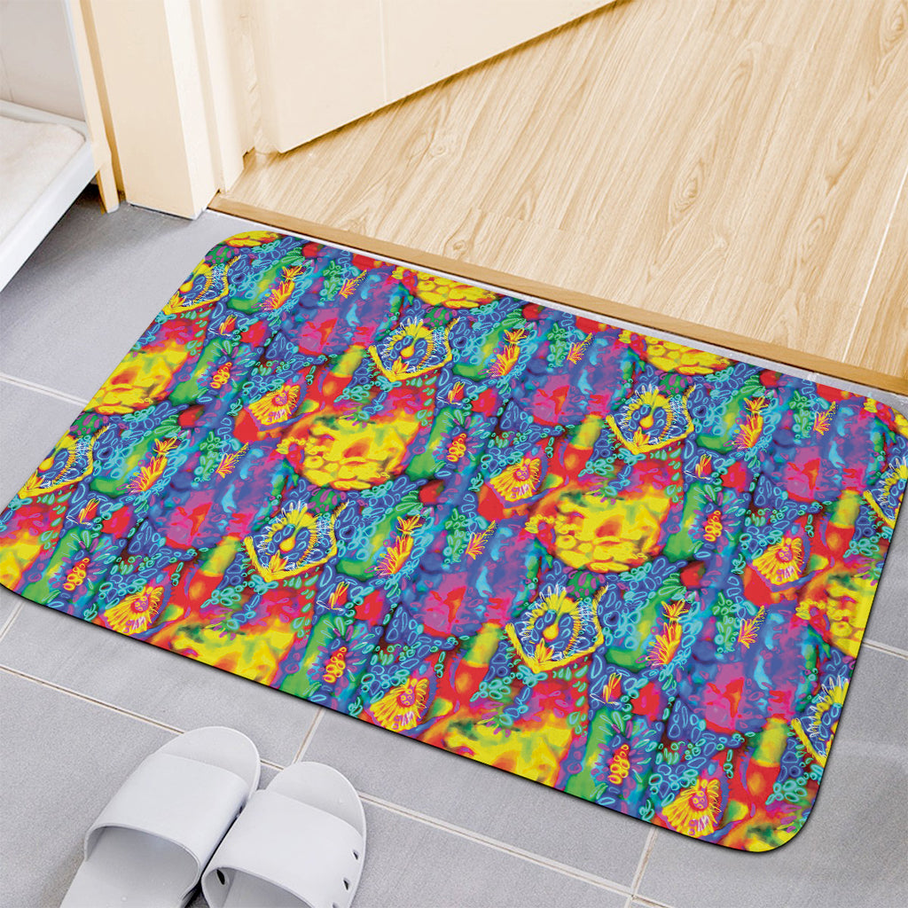 Abstract Psychedelic Print Indoor Door Mat