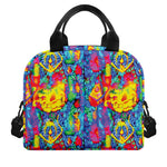 Abstract Psychedelic Print Insulated Lunch Bag
