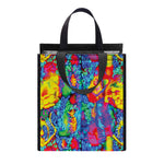 Abstract Psychedelic Print Insulated Lunch Tote