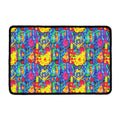 Abstract Psychedelic Print Kitchen Mat