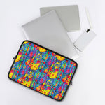 Abstract Psychedelic Print Laptop Sleeve
