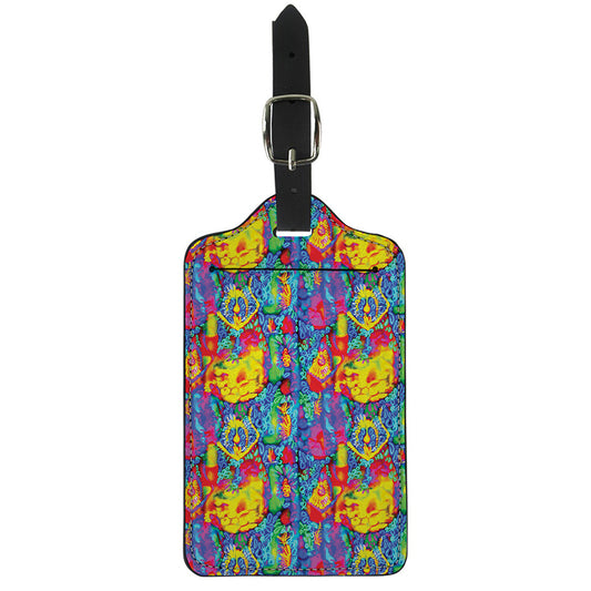 Abstract Psychedelic Print Luggage Tag