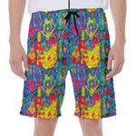 Abstract Psychedelic Print Men's Beach Shorts