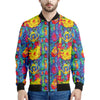 Abstract Psychedelic Print Men's Bomber Jacket