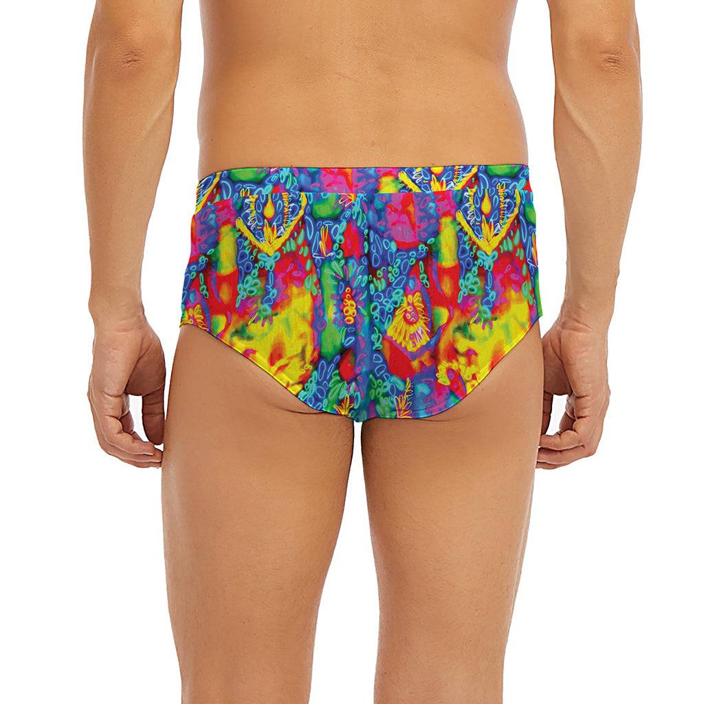 Abstract Psychedelic Print Men's Briefs