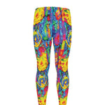 Abstract Psychedelic Print Men's leggings
