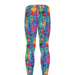 Abstract Psychedelic Print Men's leggings