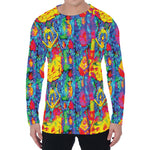 Abstract Psychedelic Print Men's Long Sleeve T-Shirt