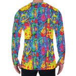 Abstract Psychedelic Print Men's Long Sleeve T-Shirt