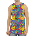 Abstract Psychedelic Print Men's Muscle Tank Top
