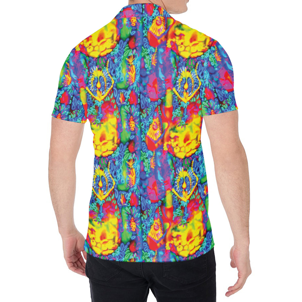 Abstract Psychedelic Print Men's Shirt