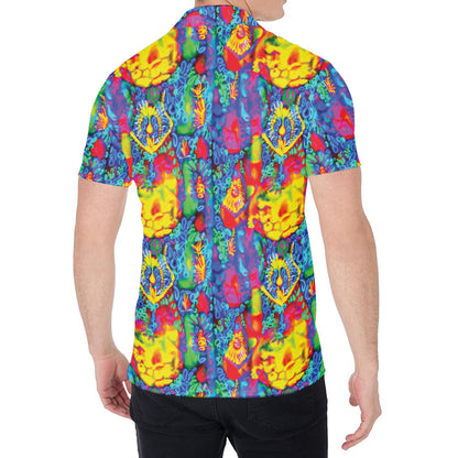Abstract Psychedelic Print Men's Shirt