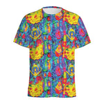 Abstract Psychedelic Print Men's Sports T-Shirt