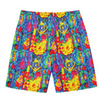 Abstract Psychedelic Print Men's Swim Trunks
