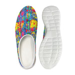Abstract Psychedelic Print Mesh Casual Shoes