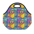 Abstract Psychedelic Print Neoprene Lunch Bag