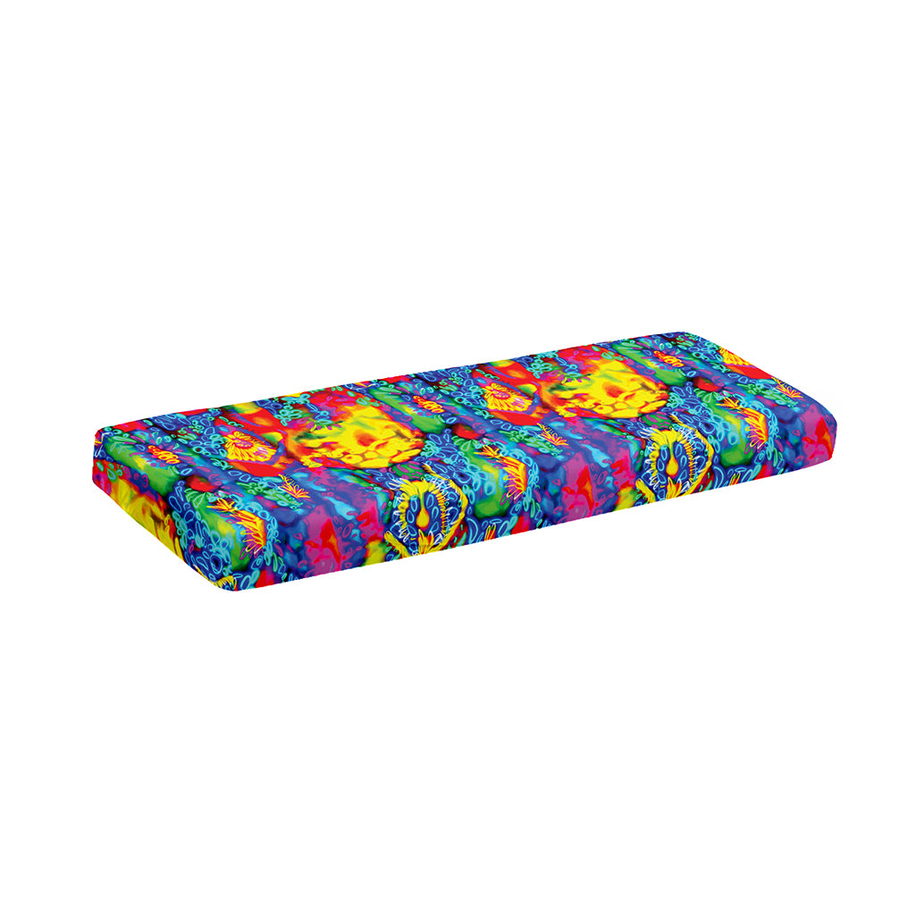 Abstract Psychedelic Print Piano Keyboard Cover