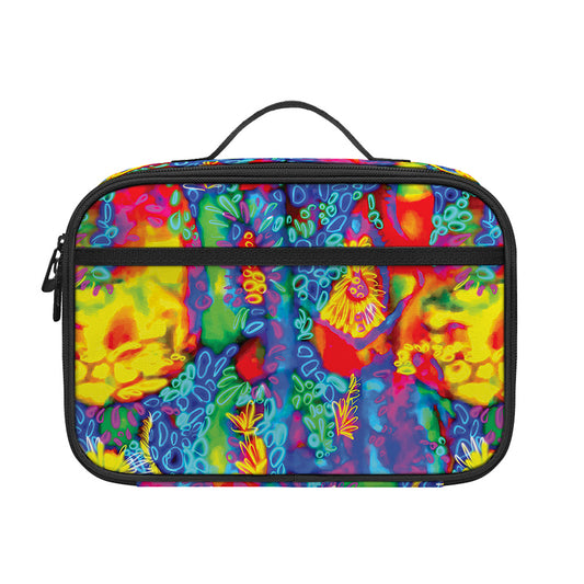 Abstract Psychedelic Print Portable Lunch Bag