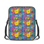 Abstract Psychedelic Print Rectangular Crossbody Bag