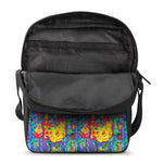 Abstract Psychedelic Print Rectangular Crossbody Bag