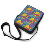 Abstract Psychedelic Print Rectangular Crossbody Bag