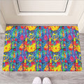 Abstract Psychedelic Print Rubber Doormat