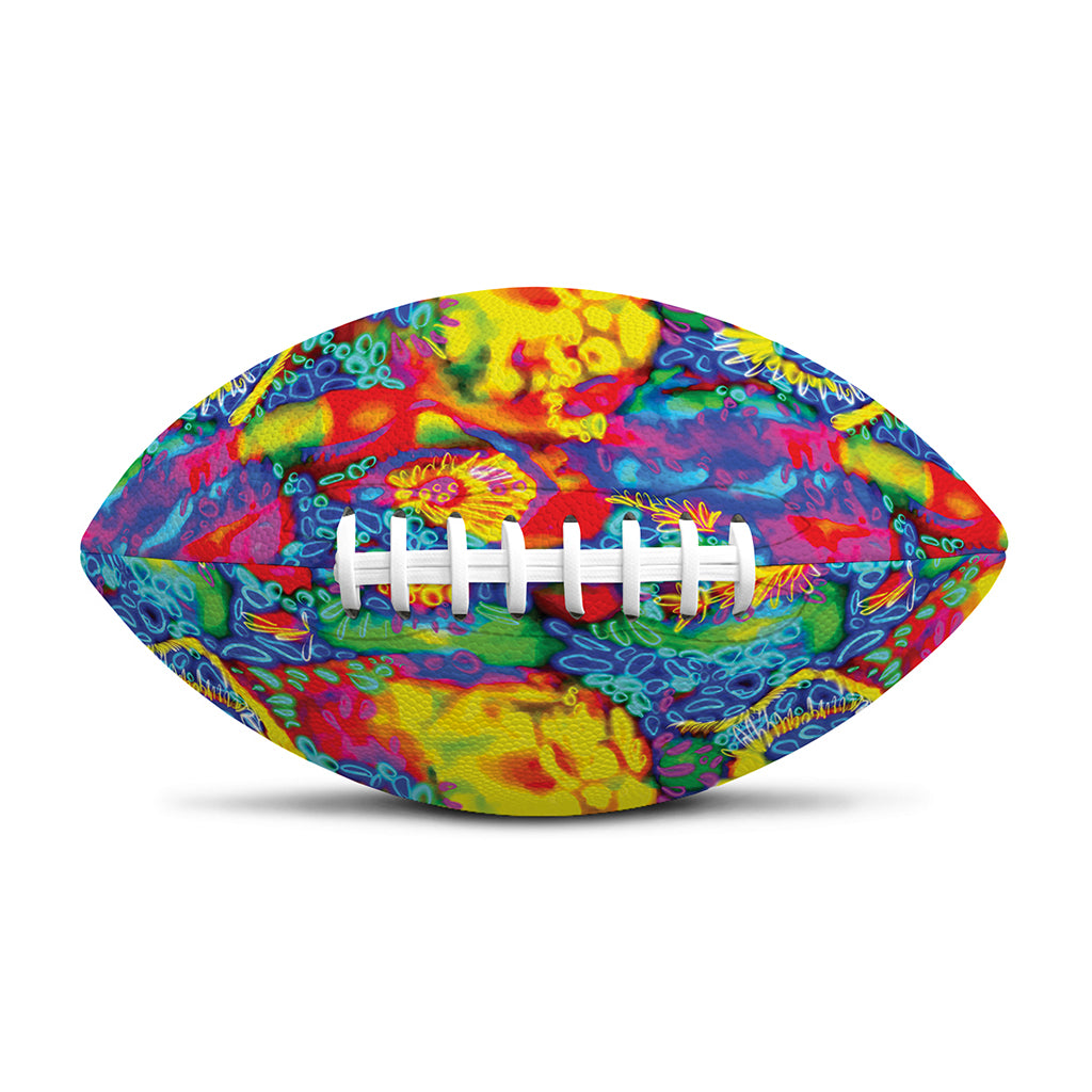 Abstract Psychedelic Print Rugby Ball