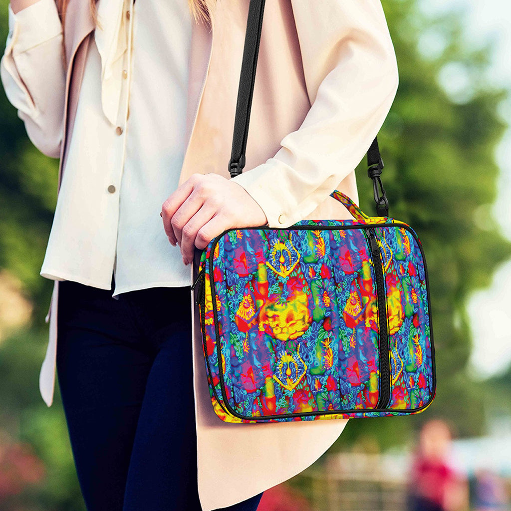Abstract Psychedelic Print Shoulder Strap Bible Bag
