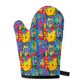 Abstract Psychedelic Print Single Oven Mitt