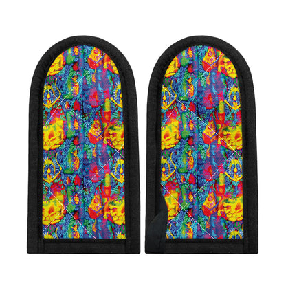 Abstract Psychedelic Print Skillet Handle Cover