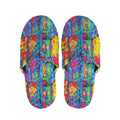 Abstract Psychedelic Print Slippers