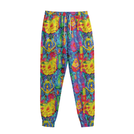 Abstract Psychedelic Print Sweatpants