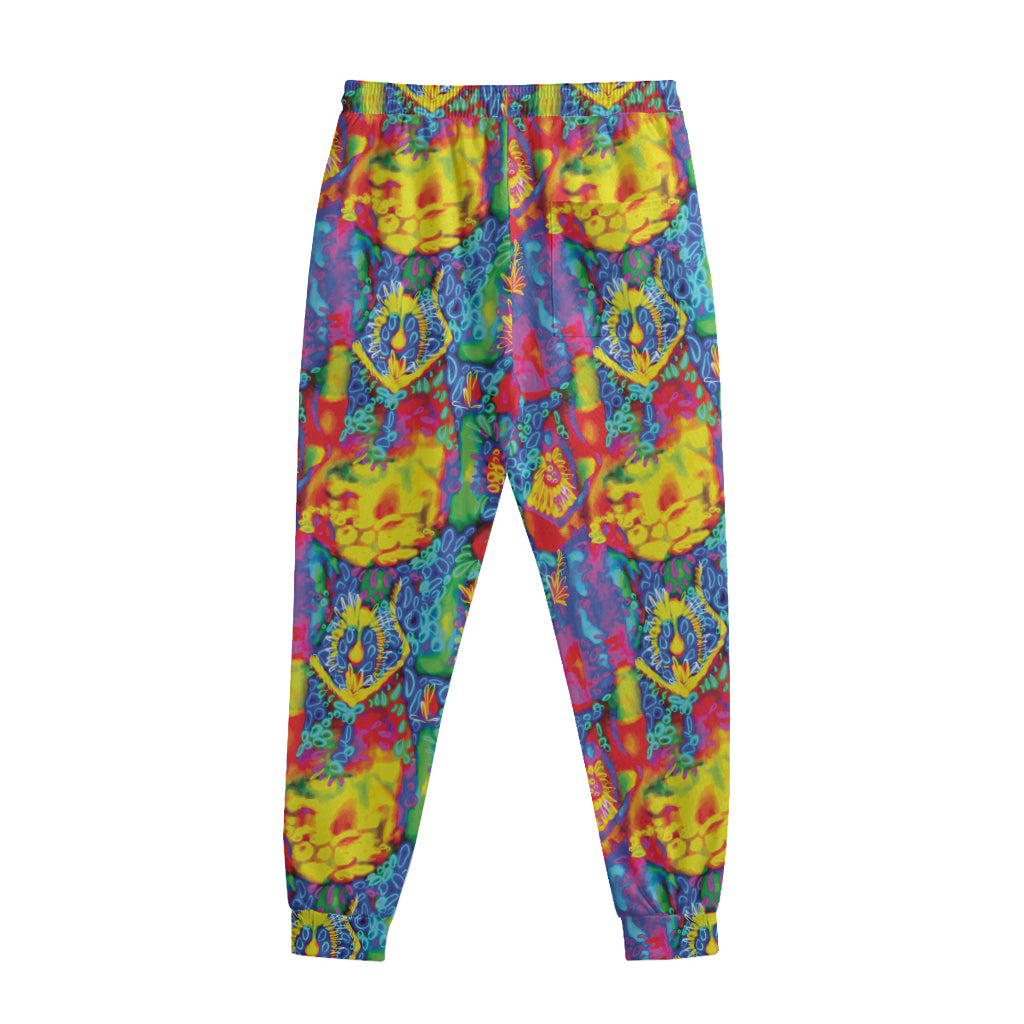 Abstract Psychedelic Print Sweatpants
