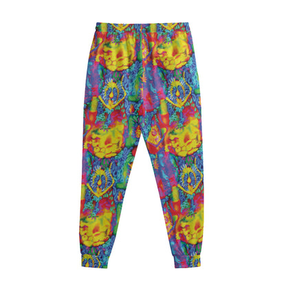 Abstract Psychedelic Print Sweatpants