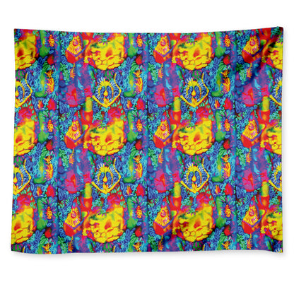 Abstract Psychedelic Print Tapestry